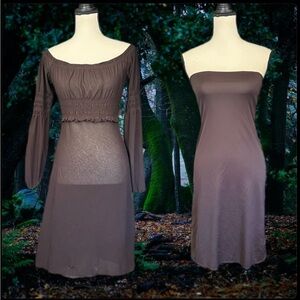 Vintage 90s Laundry Shelli Segal Sheer Mesh Renaissance Faire Goth Witchy Dress